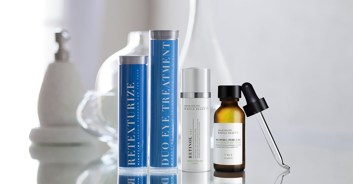 Whole Beauty Retinol and Rejuvenating Skincare Products